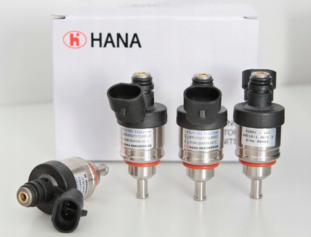 HANA BLUE H2001 Satz mit 4 Einspritzdüsen - Rail