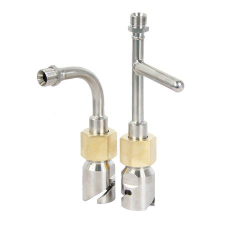 LNG-Entlüftungsstutzen mit 1/2"-JIC-Schlauchanschluss, geradem oder 90-Grad-Griff