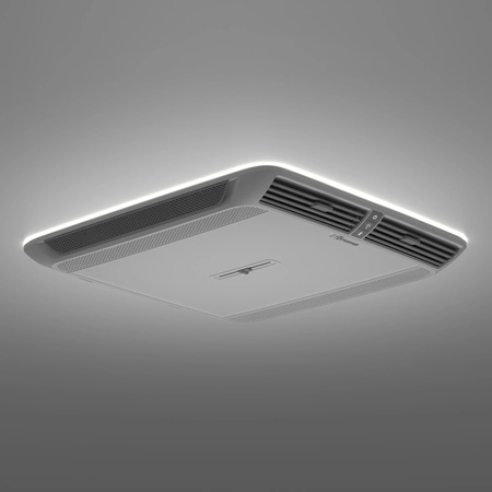 Truma Aventa Premium Luftverteiler 2. Generation - stone (grau), LED-Beleuchtung, 550 x 497 x 45 mm, mit Fernbedienung