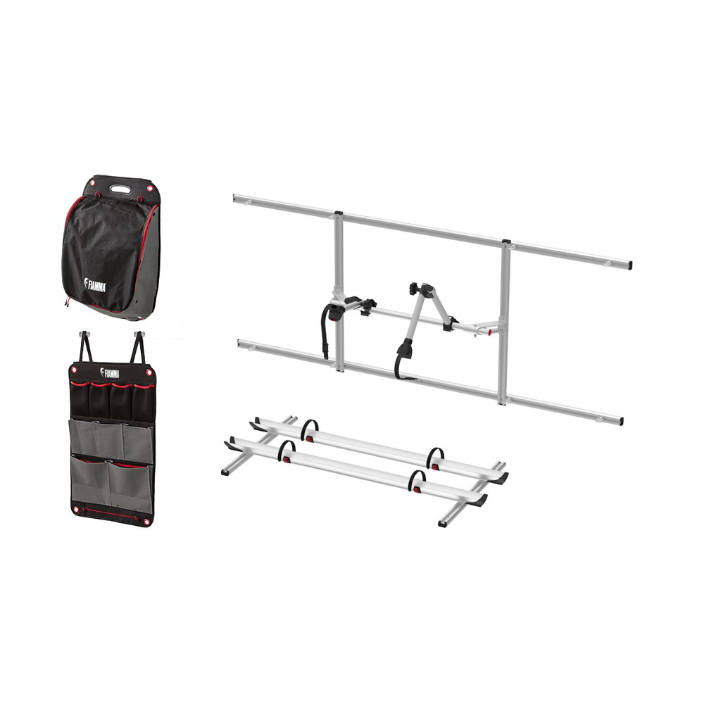 Fiamma Garage Pack Plus - Rahmen, Schienen und 2 Organizer