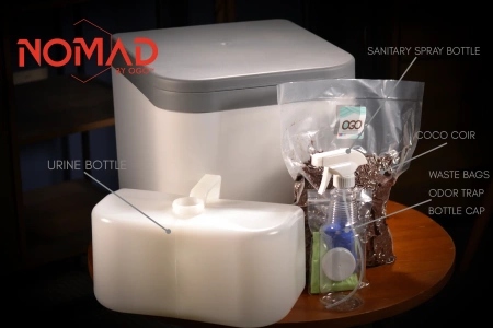 OGO Nomad S – kompakte Trenntoilette, weiß