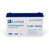 EcoWatt 100Ah LiFePO4 12,8v Akku BMS + LCD