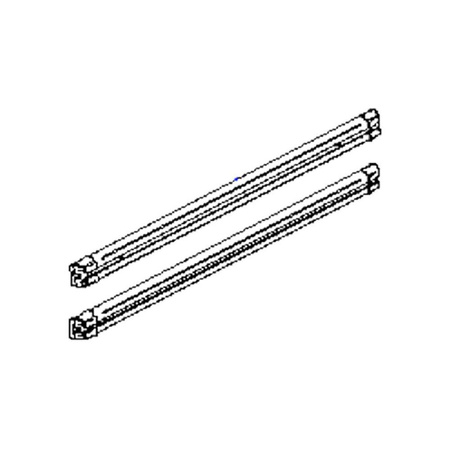 Befestigungsschiene, 2 Stück VW Crafter bis Bj. 2017 und MB Sprinter für Elite Van und Van XT, schwarz