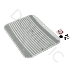 Glasabdeckung für 3-Flamm-Kocher, Serie 8000 für Kochermaße 56 x 44 cm