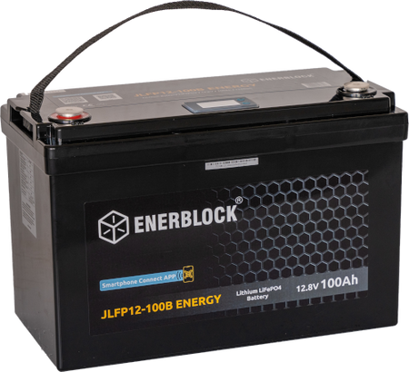 120AH LITHIUM LiFePO4 ENERBLOCK 12.8V Akku mit Heizmatte