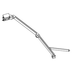 Thule Gelenkarm links 1500602057 für Markise Omnistor 8000 - Länge 3,50 m