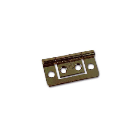Flachscharnier 38 x 20 mm, bronzefarben - Möbelscharnier für Schränke in Wohnmobil und Wohnwagen, 1 Stück