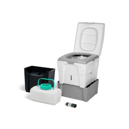 TROBOLO WandaGO Tragbare Trenntoilette 6,5 l + 4,6 l - für Wohnmobil und Van, ohne Chemie