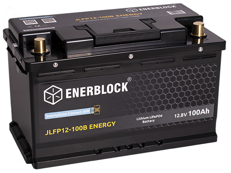 120AH LITHIUM LiFePO4 ENERBLOCK 12.8V Akku mit Heizmatte