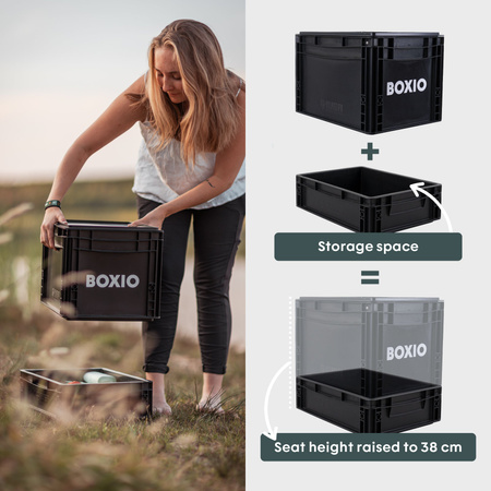 BOXIO TOILET MAX+ - Trenntoilette Komplettset mit Sitzerhöhung SOLO UP