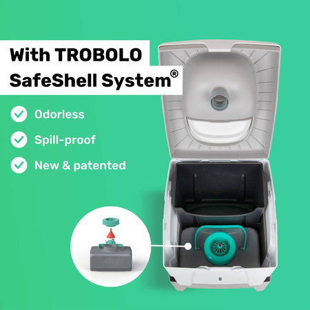 TROBOLO WandaGO Starterset – Trenntoilette, Einstreu 25 l und Beutel 6,5 l