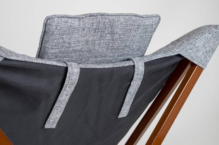 Bo-Camp klappbarer Campingstuhl L Grau Urban Outdoor - Bloomsbury - Oxford Polyester