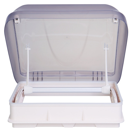 Dachfenster 400x400 mit Verdunkelungsrollo und Insektenschutz Weiß