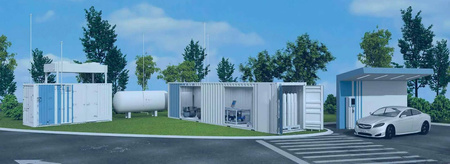 Wasserstoff-Elektrolyseur AEM