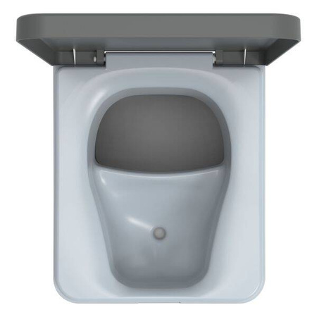 Trelino Evo S Trenntoilette Komposttoilette Anthrazit, 4,5 l / 6,5 l, Soft-Close, ohne Wasser und Chemie