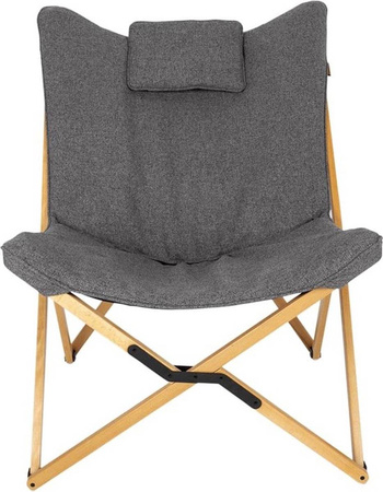 Bo-Camp Klappbarer Campingstuhl L Grau Urban Outdoor - Wembley - Nika