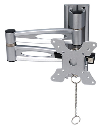 Carbest Simon Luxus 493960 TV-Halterung - Doppelarm 430 mm, silber, VESA 50/75/100, Bildschirme 15-20 Zoll, bis 10 kg