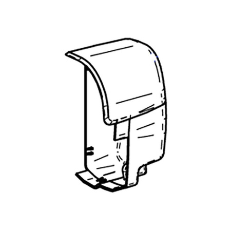 Endkappe rechts TO 8000, anthrazit