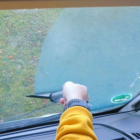 UniCamp Frontscheibenabzieher Schwarz 22 cm