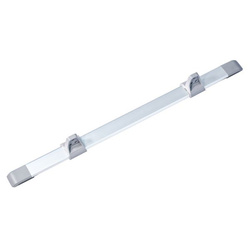 Tischhalteprofil inkl. Wandhalter, silber