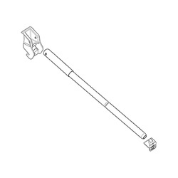 Spannstange, Auszug 2,5 m