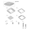 Fiamma Dachhaube Vent F Pro 40 x 40 cm Crystal 07380-02 - Insektenschutz, Plissee-Verdunkelung, Dach 28-55 mm, Wohnmobil und Wohnwagen