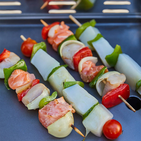 Plancha Gasgrill Favex Margaret Metallic mit 4 Brennern