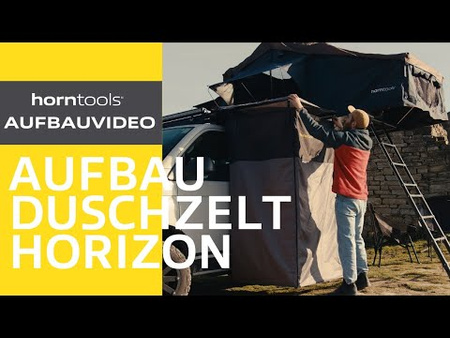 horntools Duschzelt Horizon Grau 180 cm 100% Polyester PES