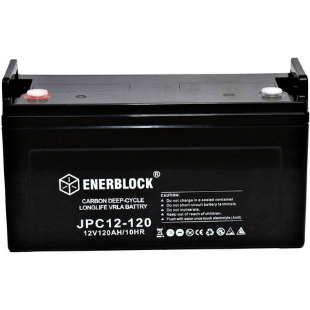 120AH LITHIUM LiFePO4 ENERBLOCK 12.8V Akku mit Heizmatte