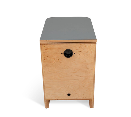 TROBOLO SilvaBlœm - Trenntoilette aus Holz, grau