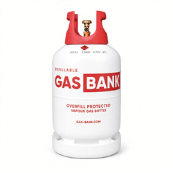 GasBank LS 11 kg - DUPLEX Leichtstahlflasche mit Füllmengenbegrenzungsventil (OPD) bis zu 80%