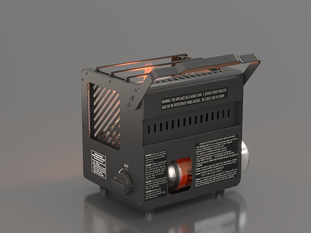 Alogfire Mini Campfire ALF-B11 - Rückansicht