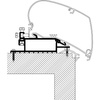 Thule Roof Top - Adapter zur Montage der Markisen Omnistor 6200, 6300 und 9200 auf dem flachen Wohnwagendach, Set mit 4 Profilen